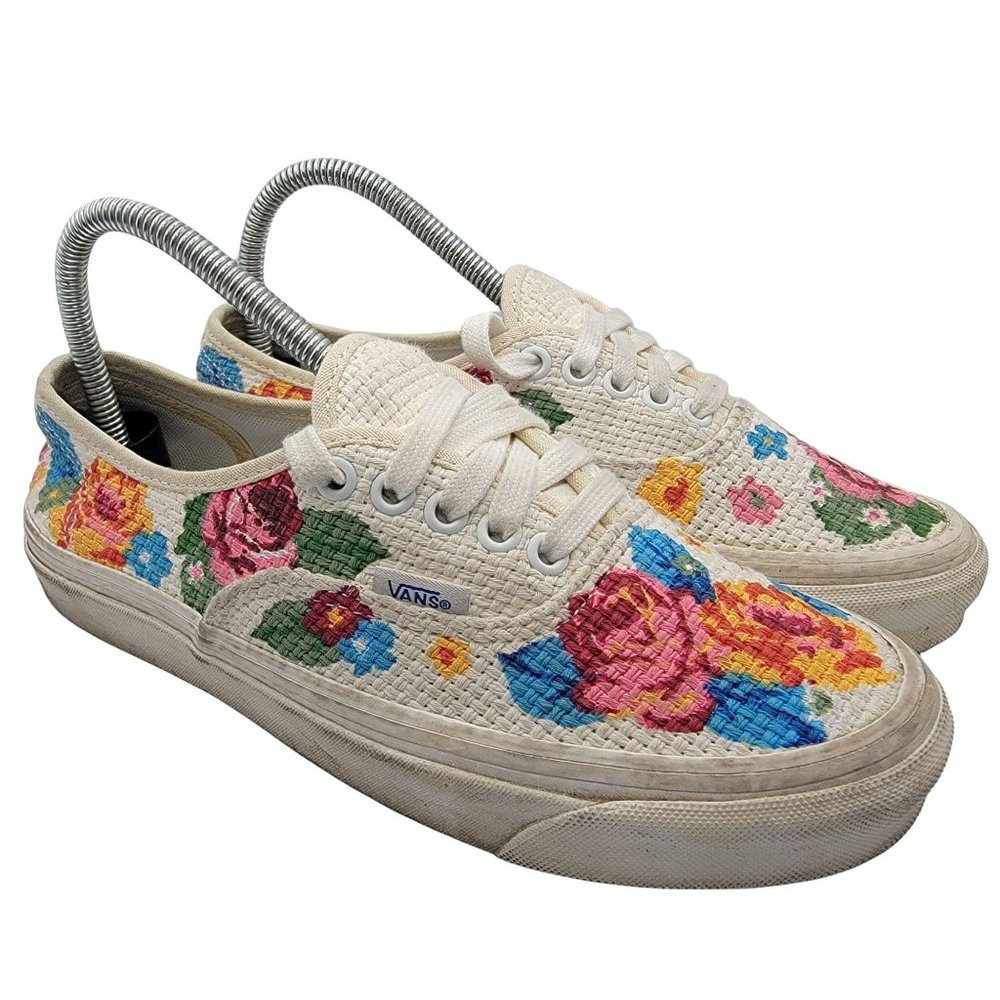 Vans Authentic 44 DX Anaheim Factory Needlepoint Floral Woven Sneaker
